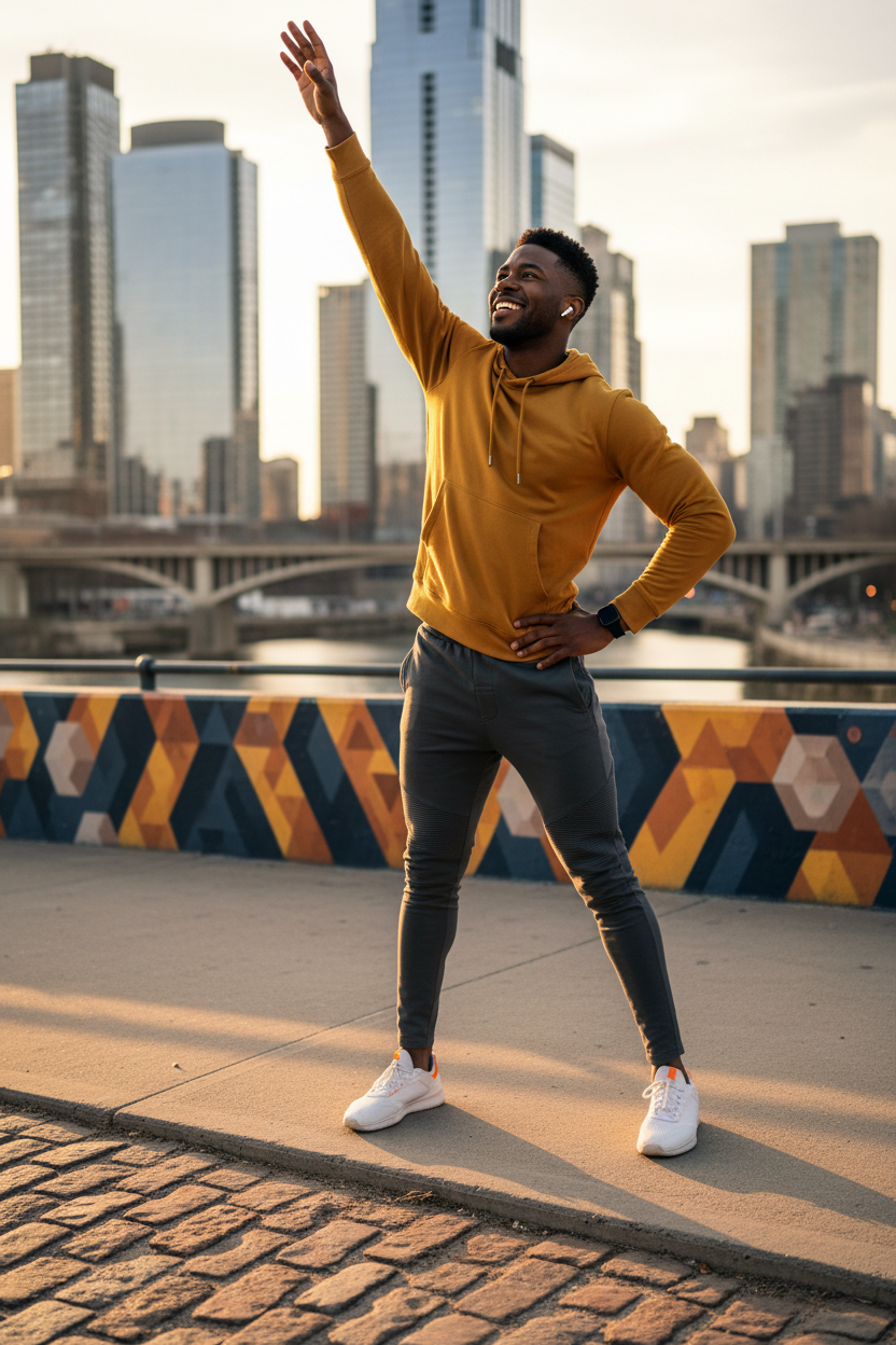 Men's Rise & Shine Joggers lifestyle photo