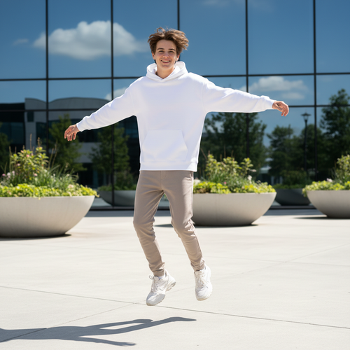 Teen wearing Level Up Joggers