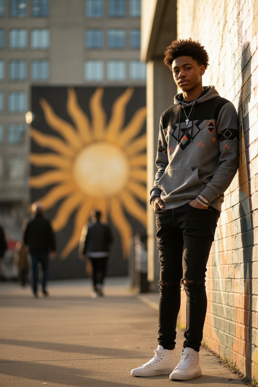 Teens' Mind Right Hoodie lifestyle photo