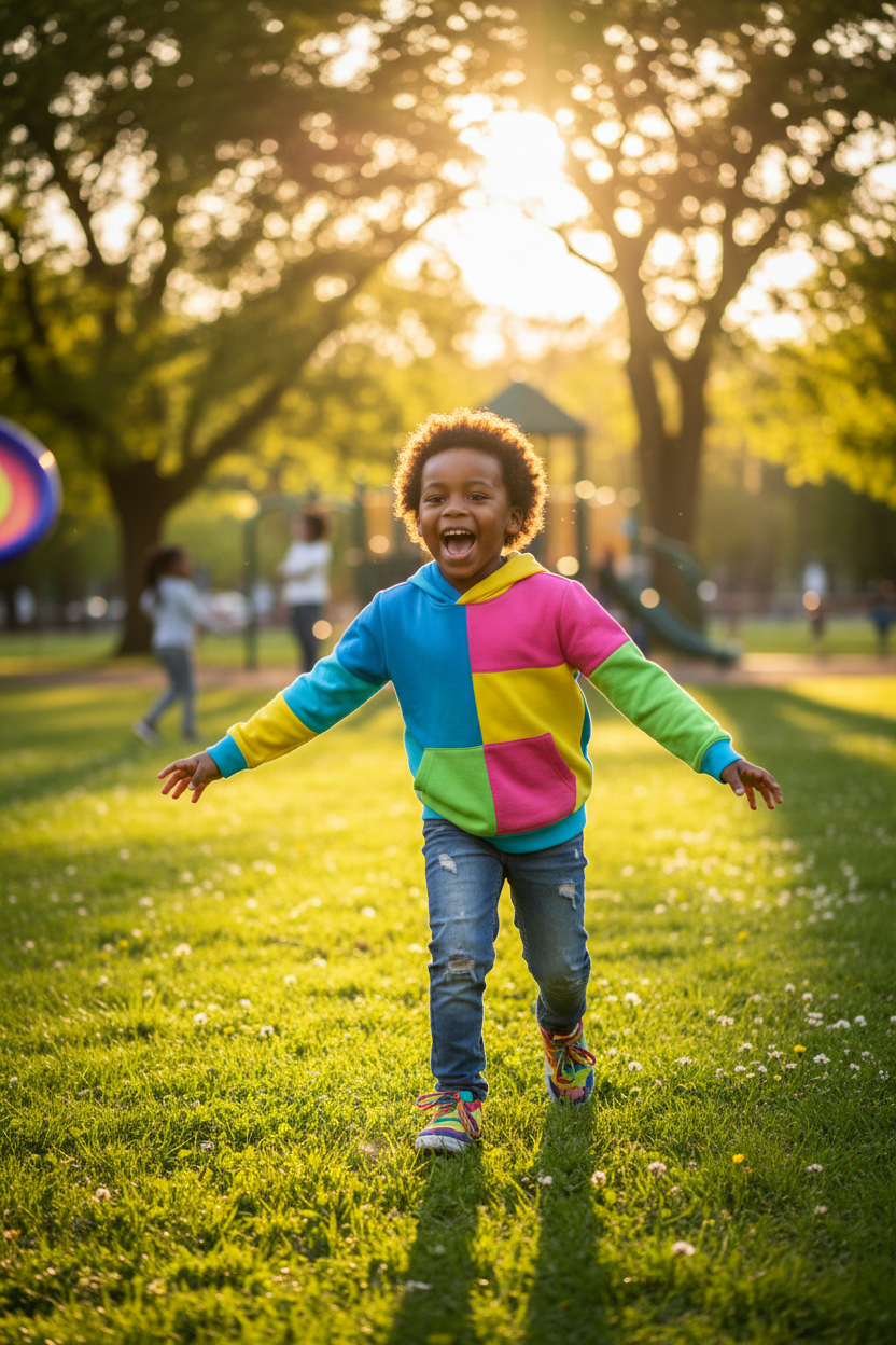 Kids' Sunshine Squad Hoodie lifestyle photo